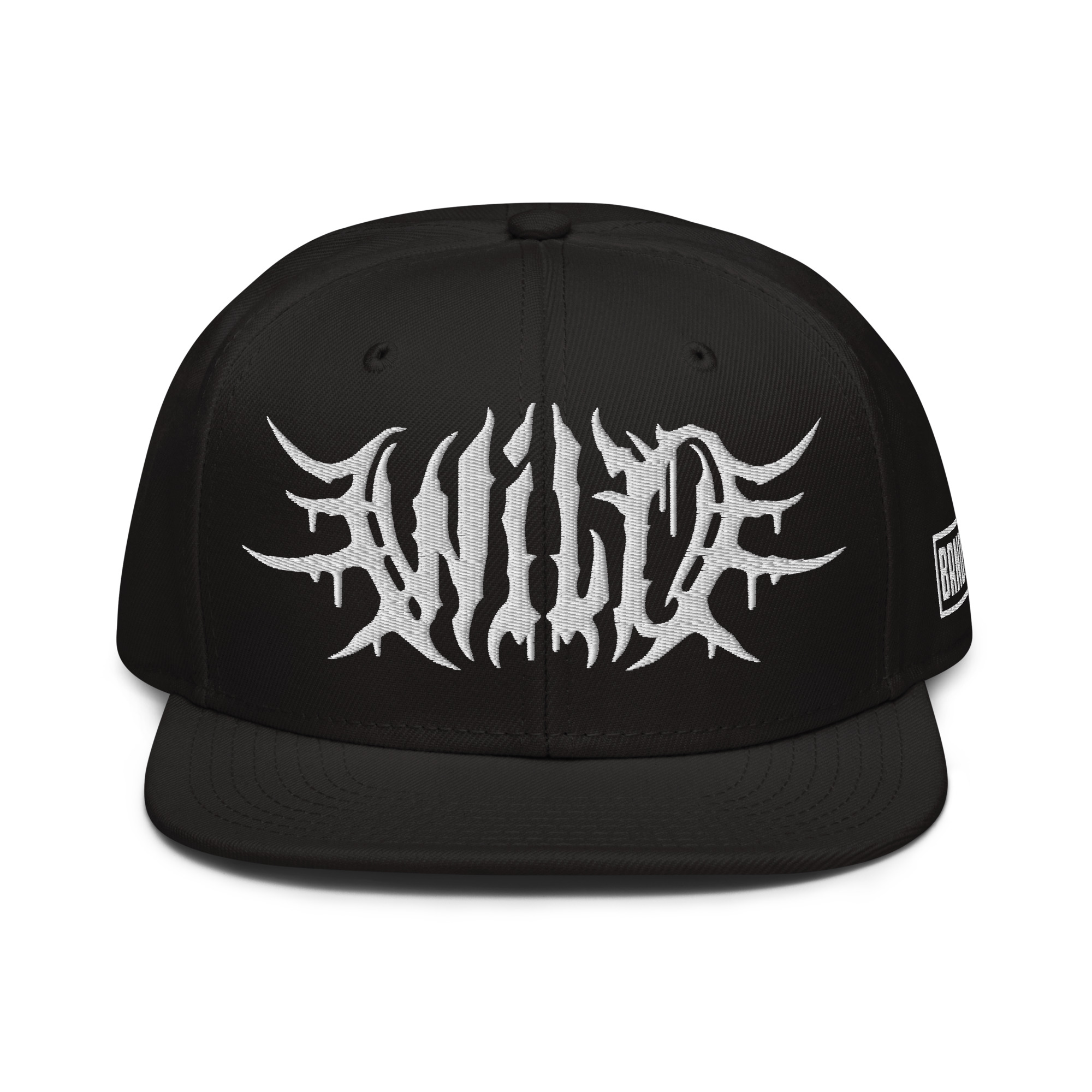 Wild Lettering • weiß bestickt • Snapback-Cap