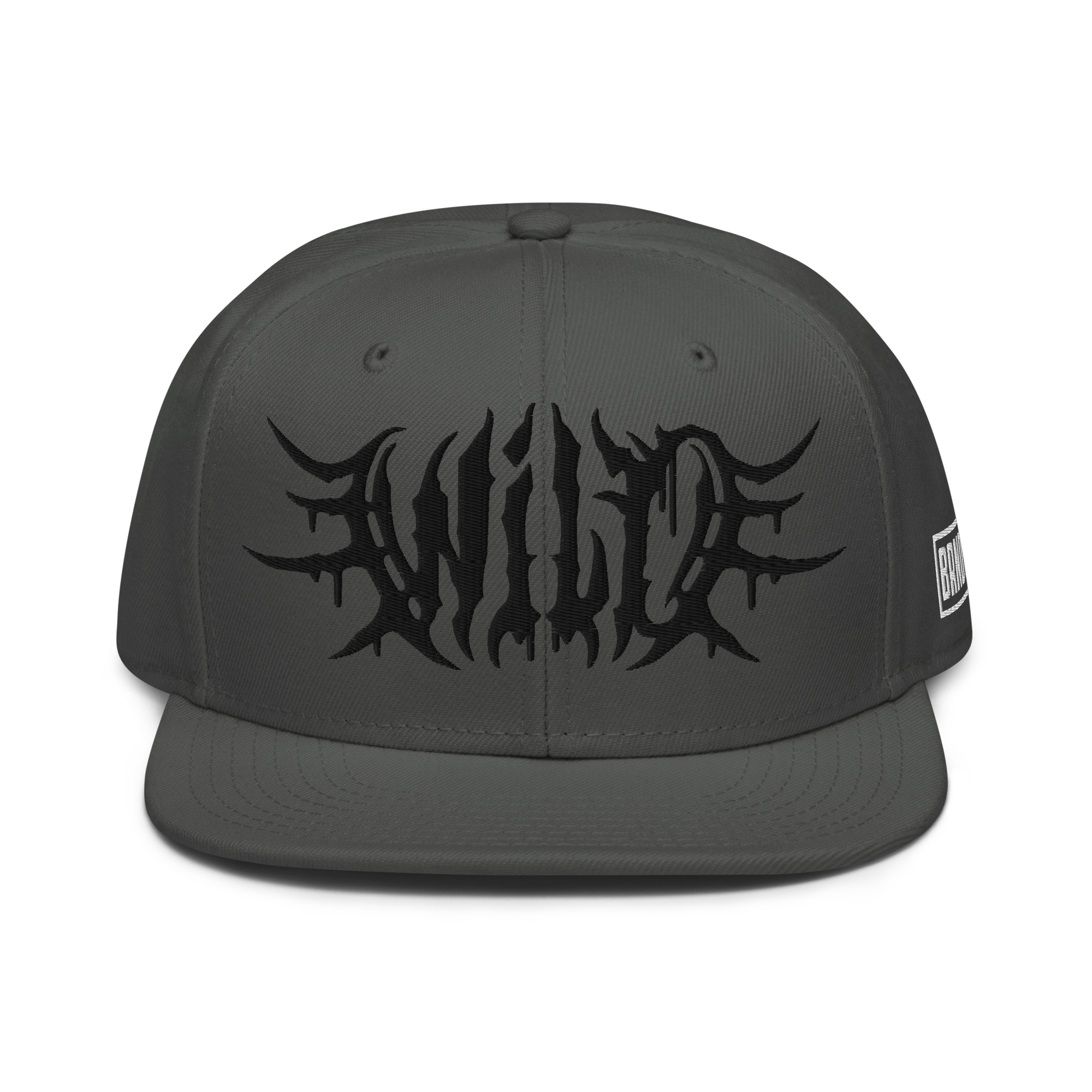 Wild Lettering • schwarz bestickt • Snapback-Cap