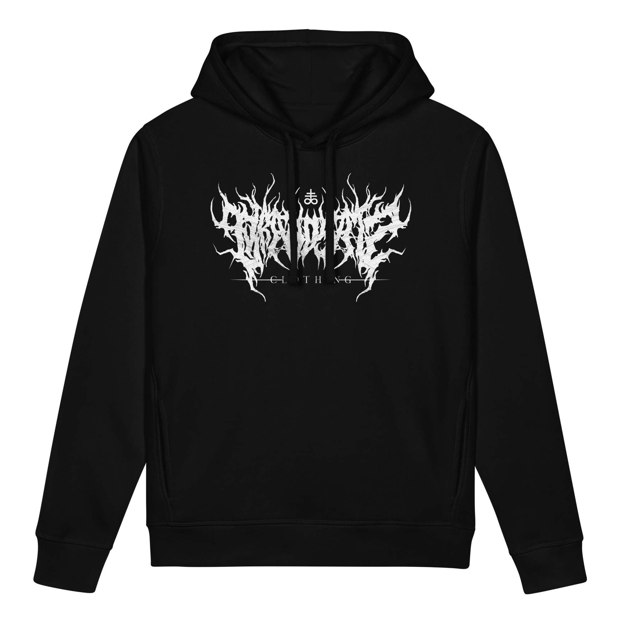 Brandsatz Slamming Brutal Death Metal Lettering Unisex organic side pocket hoodie