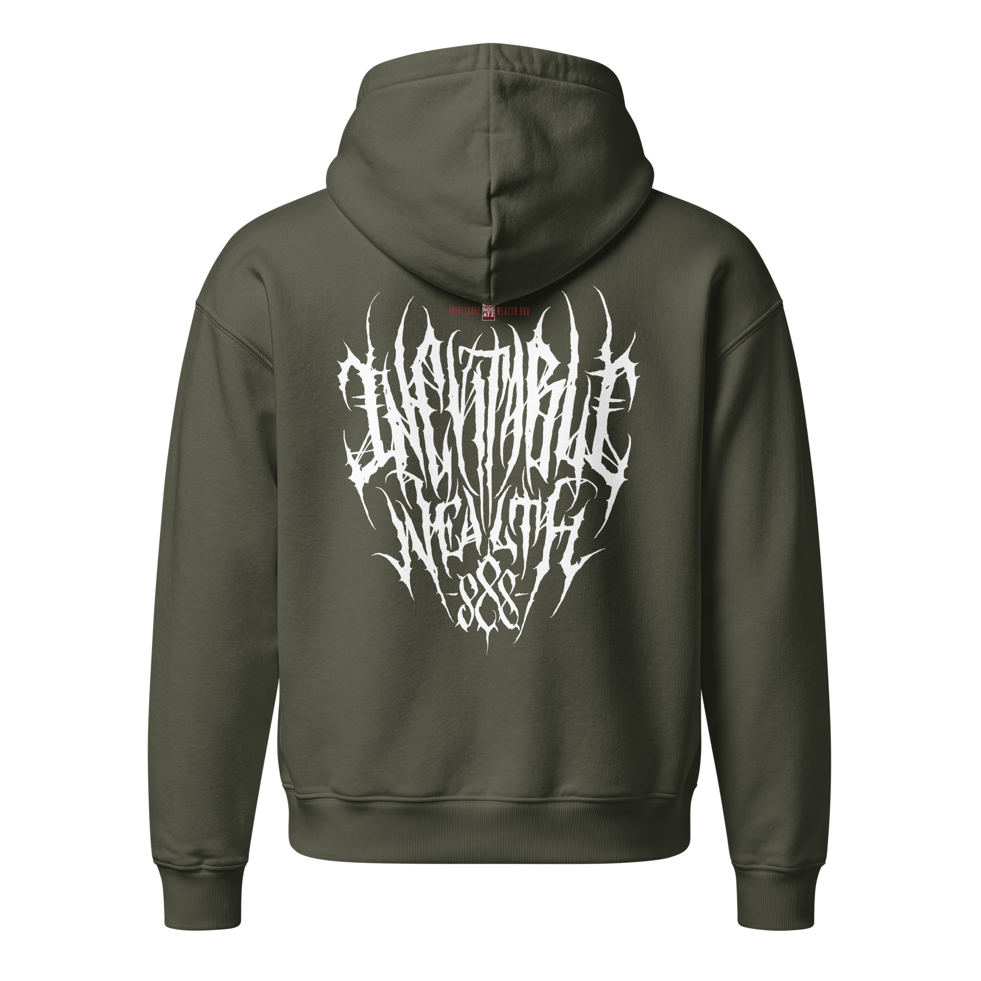 Inevitable Wealth - 888 - Unisex Midweight-Hoodie mit lässiger Passform – Bild 3