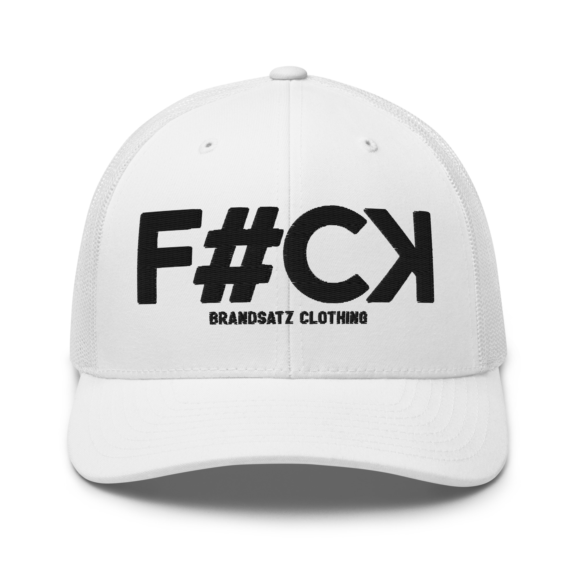 FCK brandsatz • schwarz bestickte Trucker-Cap