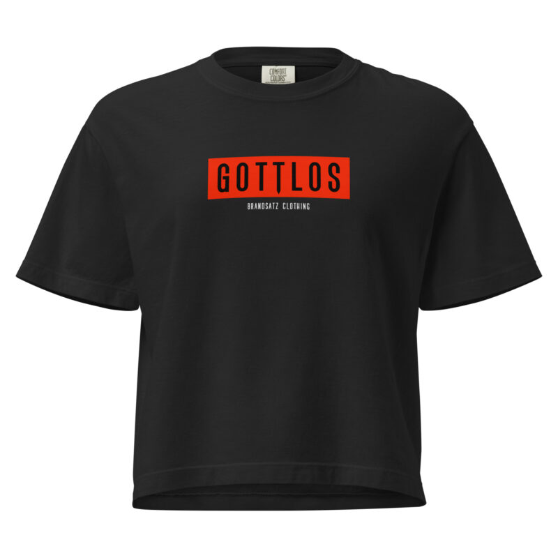 Gottlos • Schweres Damen T-Shirt im Boxy-Schnitt