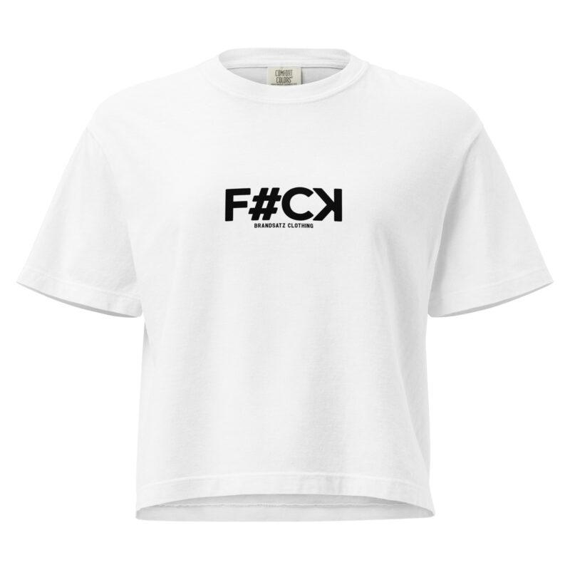 FCK • Schweres Damen T-Shirt im Boxy-Schnitt